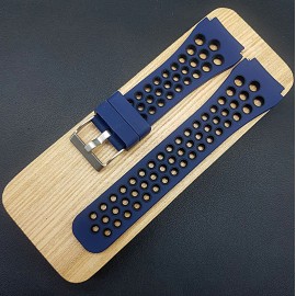 РЕМЕШОК КАУЧУКОВЫЙ СИНЕГО ЦВЕТА ДЛЯ ЧАСОВ 22 ММ CRW443-22