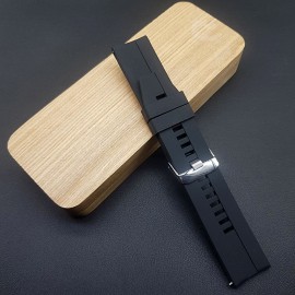 РЕМЕШОК КАУЧУКОВЫЙ ЧЕРНОГО ЦВЕТА ДЛЯ ЧАСОВ 22 ММ CRW450-22