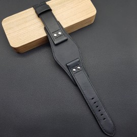 Авторский кожаный ремешок ручной работы для часов FOSSIL 22 мм M159-22-22