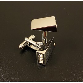 Запонки мужские из стали CBZ118