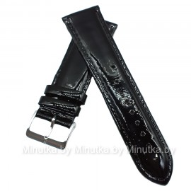 Ремешок кожаный лакированный для часов 26 мм CRW017-26
